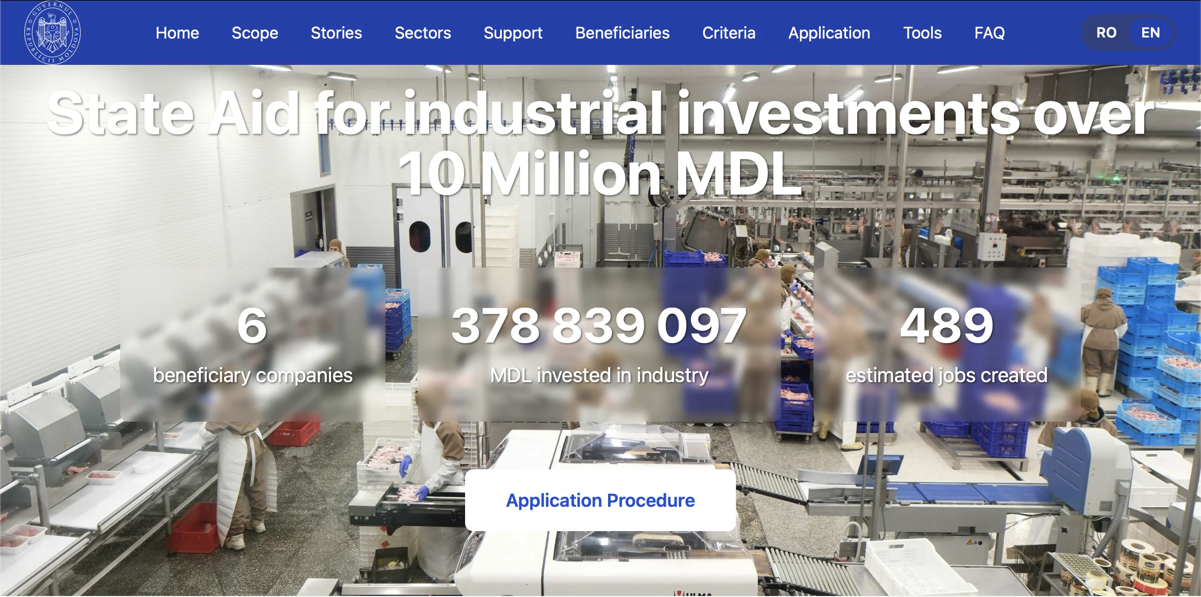 MDED Government Portal - WordPress website preview